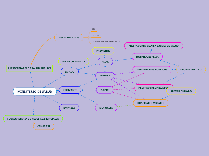 Ministerio De Salud Mind Map